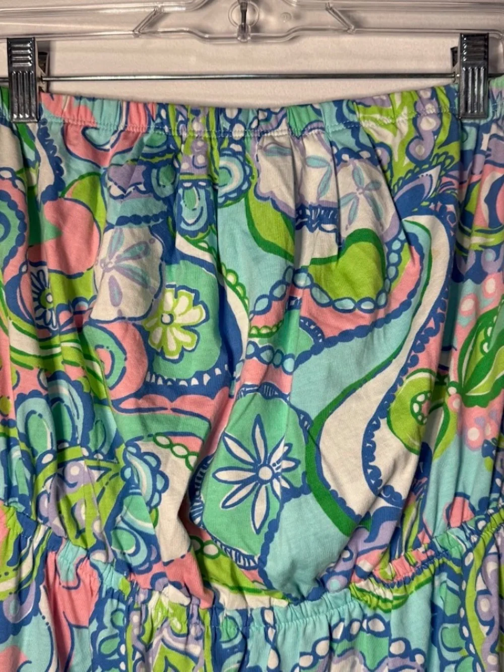 Lilly Pulitzer Windsor Strapless Dress Multi Conch Republic Pull On - Picture 2 of 7